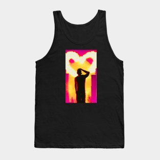 Synthwave - Street Heart Silhouette Tank Top